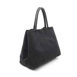 Prada Handbag Nylon Black Leather